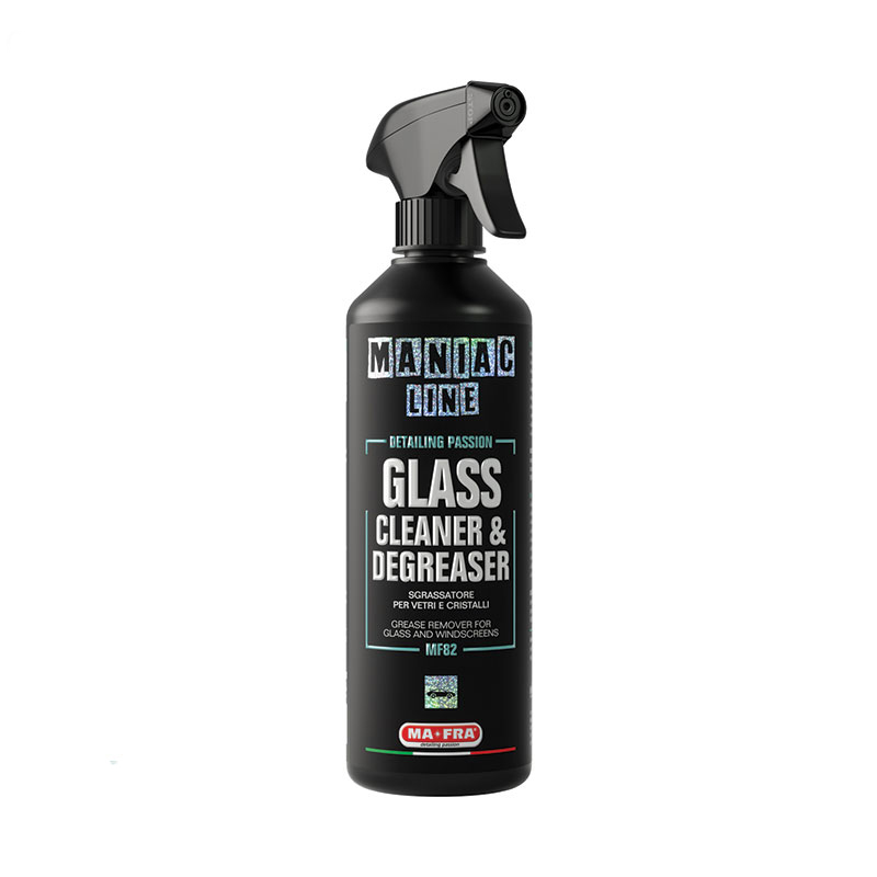 Mafra-Maniac-Glass-Cleaner-&-Degreaser-500ml-plendorlega-Foam اسپری شیشه پاک کن مانیاک مفرا Mafra Maniac Glass Cleaner & Degreaser 500ml - Image 1