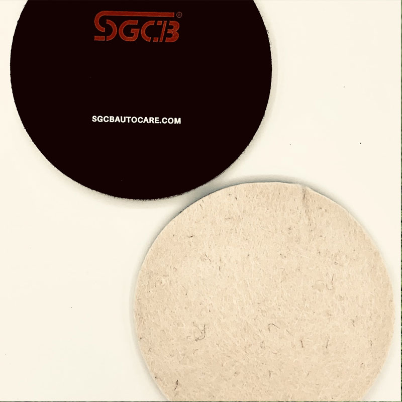 Felt-polishing-pad-for-glass-polishing-SGCB-size-150mm-Glass-Polishing-Pad-model پد پولیش نمدی مخصوص پولیش شیشه SGCB سایز 150میلی متر مدل Glass Polishing Pad - Image 1