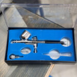 پیستوله رنگ پاش بادی حرفه ای ایر براش کاسه رو 0.3 میلی متر برند s-130