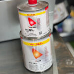 آستر دو جزئی پر کننده پالینال مخصوص خودرو رنگ طوسی با هاردنر Palinal Acrylic Filler 873.2K51 Grey - Image 2