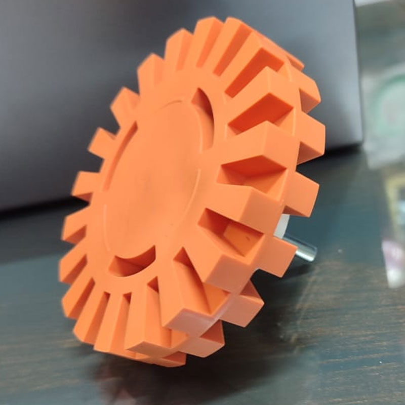 Eraser-Wheel-model-drill-head-wheel-for-removing-glue-and-sticker-marks4 چرخ سر دريلی از بین برنده جای چسب و استیكر مدل Eraser Wheel - Image 1