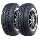 دو حلقه لاستیک کینفارست سایز 205/75/14 مدل KINFOREST Rio