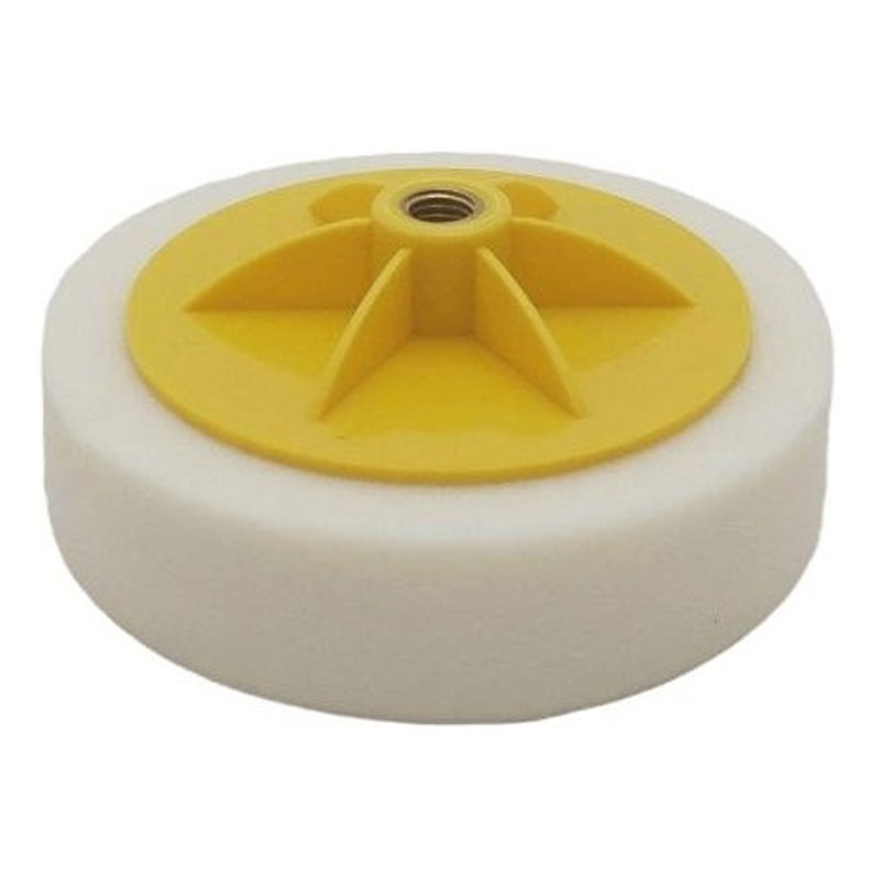 Rough-sponge-polishing-pad-with-backing-plate,-size-140-mm,-DVX-brand
