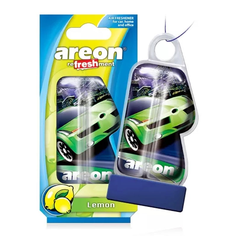 Areon-Liquid-Lemon-Air-Freshener خوشبوکننده آویز آرئون با رایحه لیمو Areon Liquid Lemon Air Freshener - Image 1