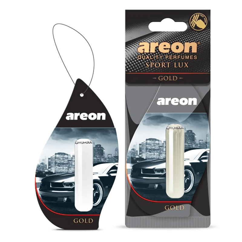 Areon-Sport-Lux-Air-Freshener-with-Gold-Scent خوشبو کننده آویز آرئون با رایحه Gold مدل اسپرت لوکس Areon Sport Lux Air Freshener - Image 1