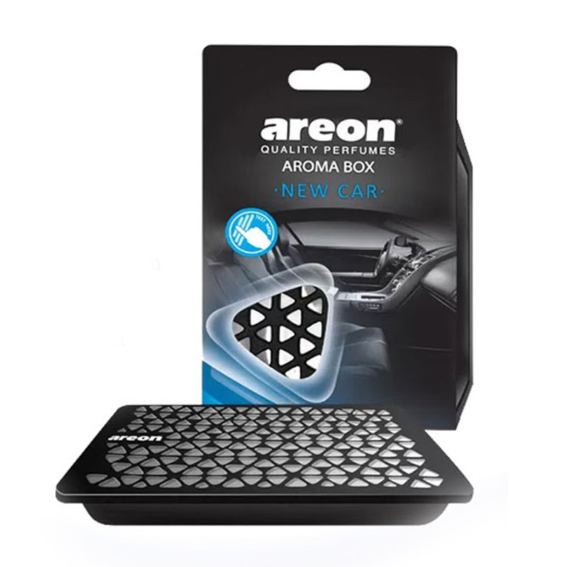 Areon-air-freshener,-Aroma-Box-model,-New-Car-scent خوشبو کننده آرئون مدل آروما باکس رایحه New Car - Image 1