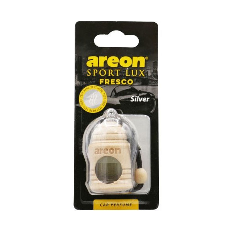 Areon-brand-car-air-freshener,-sport-lux-model,-silver-scent خوشبو کننده خودرو برند areon مدل sport lux رایحه silver - Image 1