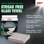 دستمال مایکروفایبر 40*40 شیشه و دیتیلینگ خودرو سوناکس SONAX PROFILINE MICROFIBRE CLOTH GLASS