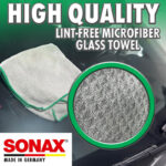 دستمال مایکروفایبر 40*40 شیشه و دیتیلینگ خودرو سوناکس SONAX PROFILINE MICROFIBRE CLOTH GLASS
