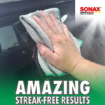 دستمال مایکروفایبر 40*40 شیشه و دیتیلینگ خودرو سوناکس SONAX PROFILINE MICROFIBRE CLOTH GLASS