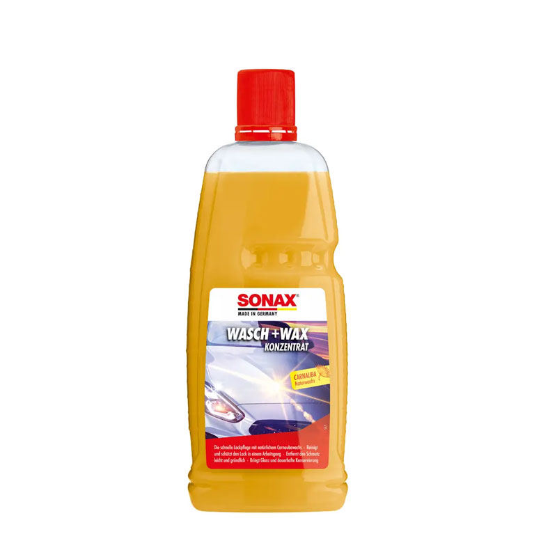 Sonax-Wash-&-Wax-1L شامپو واکس بدنه خودرو یک لیتر سوناکس Sonax Wash & Wax 1L