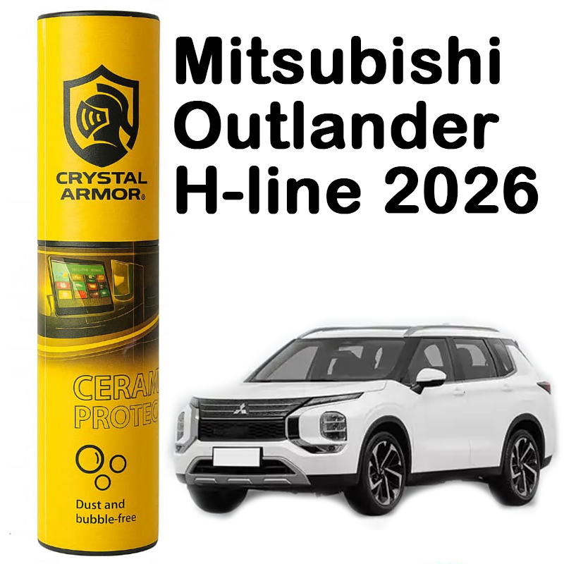 2026-Mitsubishi-Outlander-H-line گلس و تریم داخل 190 mic مناسب خودرو 2026 Mitsubishi Outlander H line (میتسوبیشی اوتلندر اچ لاین 2026 )