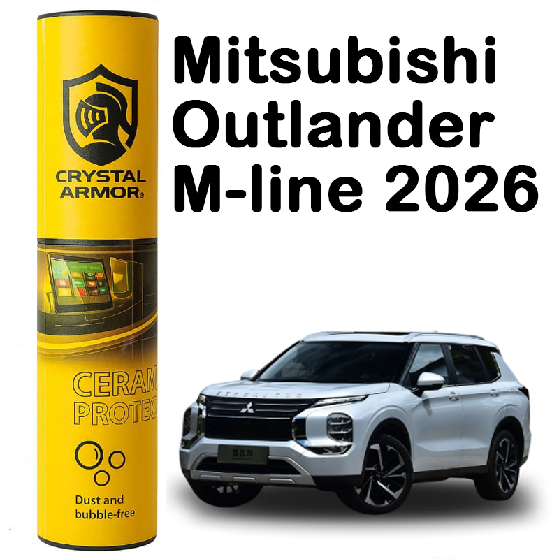 2026-Mitsubishi-Outlander-m-line گلس و تریم داخل 190 mic مناسب خودرو 2026 Mitsubishi Outlander m line (میتسوبیشی اوتلندر ام لاین 2026 )